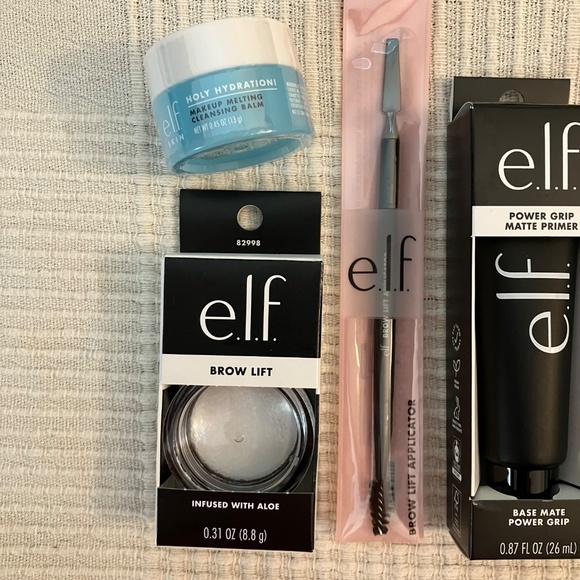elf Makeup Bundle Brow Lift Brush Applicator Power Grip Matte Primer Niacinamide - Picture 3 of 5